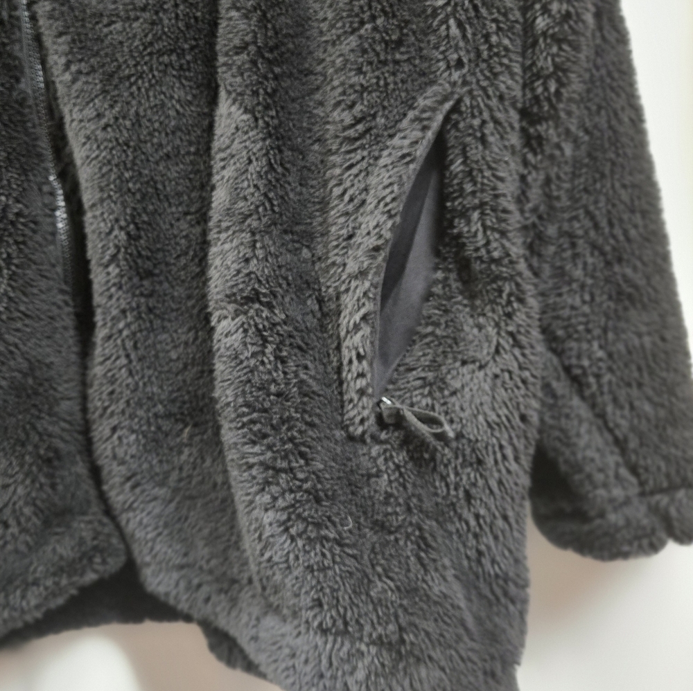 3X Lands' End Black Fleece Jacket - Picture 3 of 4